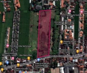Dijual Tanah di Jalan Batu Belig Seminyak Bali