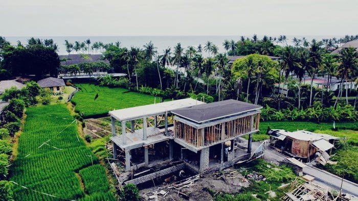 villa view laut dijual di cemagi
