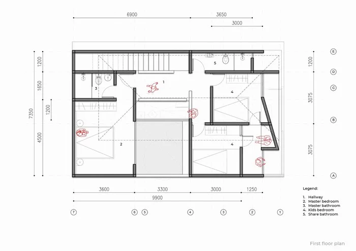 Alaya Casa Dasa Layout Plan Lantai 2