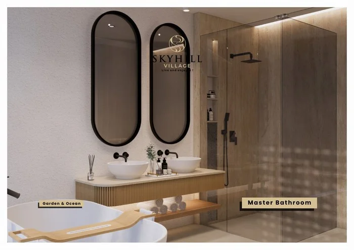 Interior dan Exterior Tipe Tiper garden & Ocean View Skyhill Village Bali