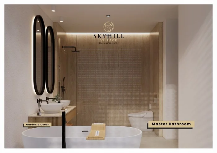Interior dan Exterior Tipe Tiper garden & Ocean View Skyhill Village Bali