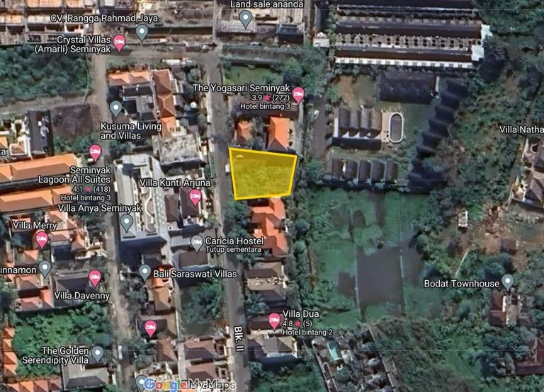 tanah dijual di dewi saraswati kunti seminyak