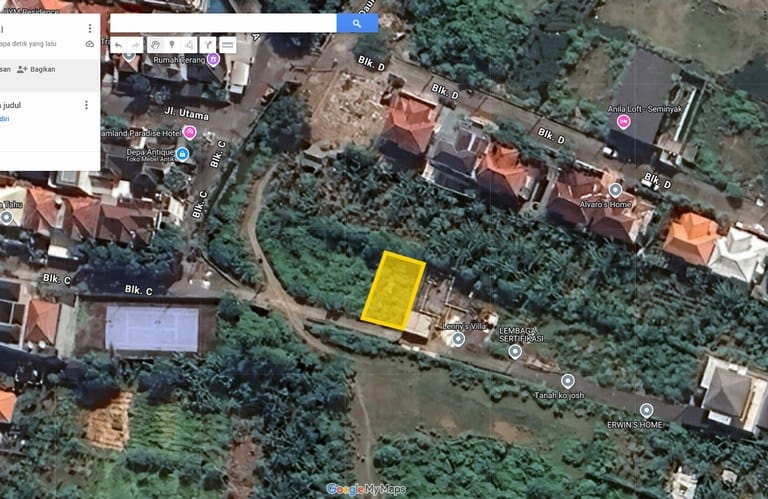 Dijual Tanah Kuta Family Jalan Mertanadi Kerobokan