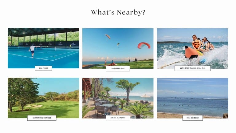 Lokasi The Estate Villa Taman Mumbul Nusa Dua Bali