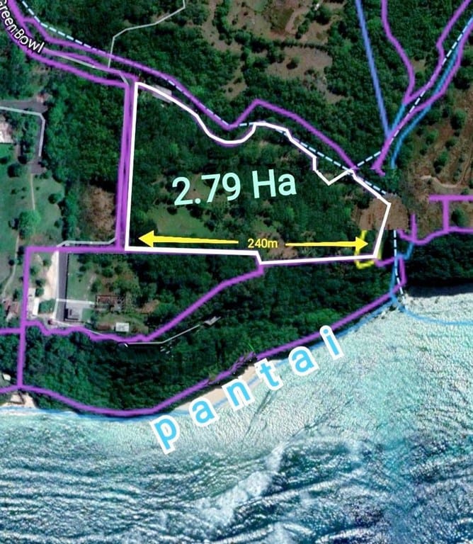 tanah dijual pinggir tebing Green Bowl untuk villa mewah