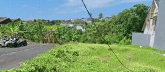 Land for sale in Canggu with rice field view
