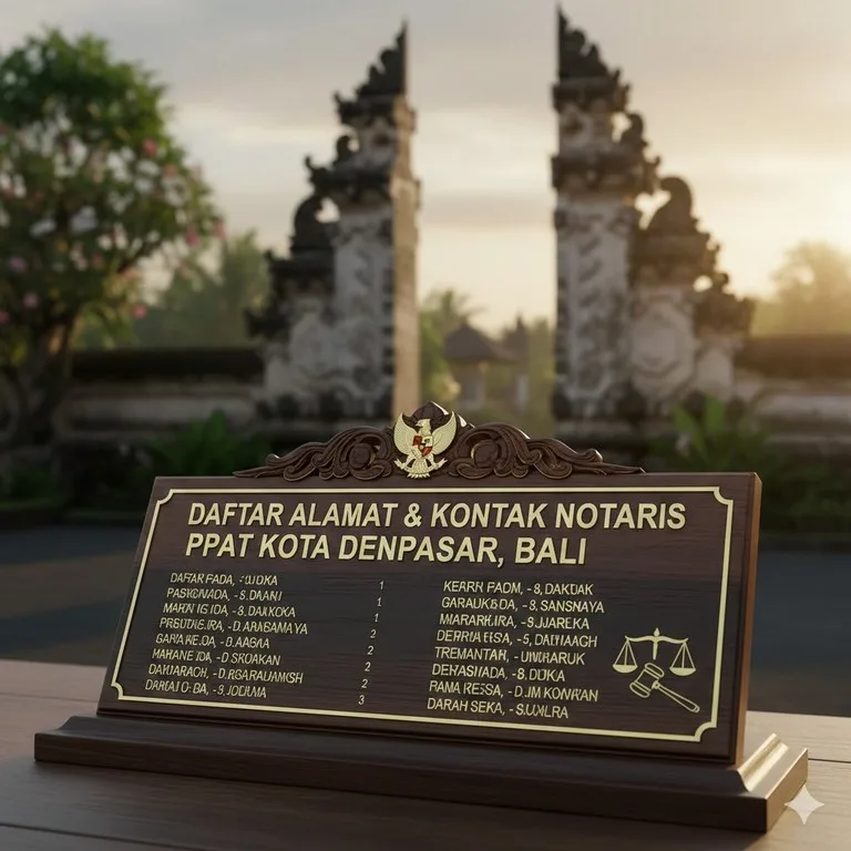 Daftar Lengkap Alamat Notaris & PPAT di Kota Denpasar, Bali