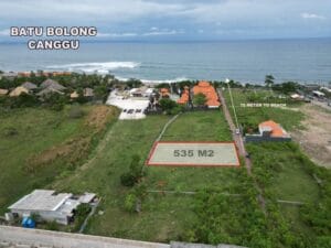 Kawasan wisata premium di Canggu Bali dekat The Lawn dan resto ternama untuk bisnis villa komersial.
