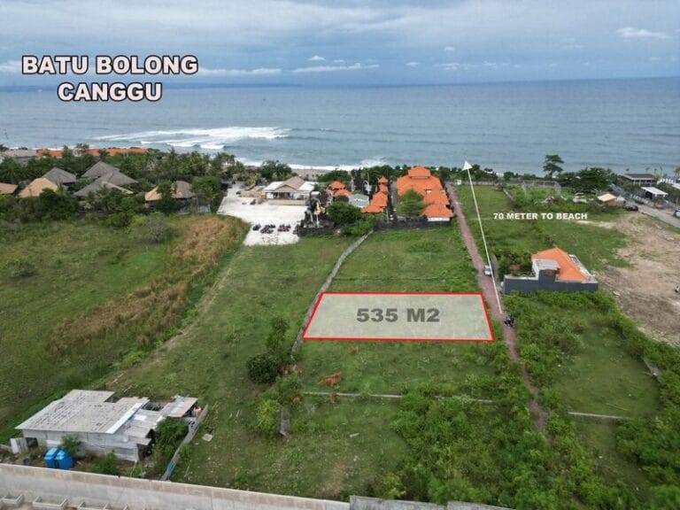 Kawasan wisata premium di Canggu Bali dekat The Lawn dan resto ternama untuk bisnis villa komersial.