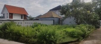 Akses jalan lebar 6 meter di depan lokasi tanah kavling Jimbaran siap bangun