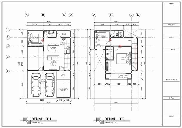 Layout Denah Rumah Mumbul Indah Residence