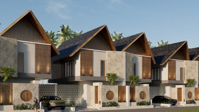 Dijual Villa Baru River View di Sanur 600 meter dari Pantai