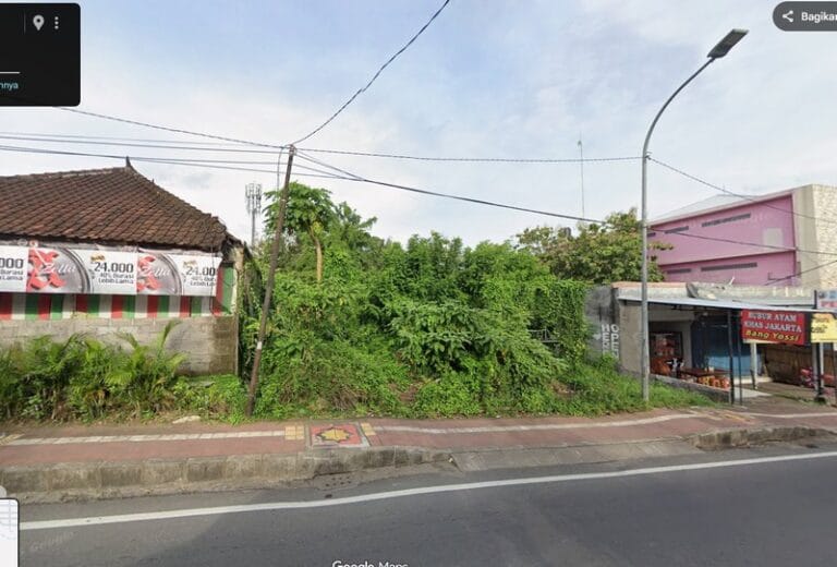 Dijual Tanah Jalan Raya Jimbaran Samping Clandys