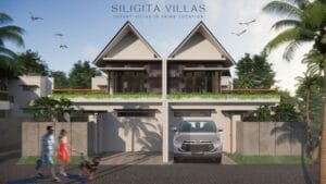 Interior kamar tidur utama villa di Nusa Dua dengan pencahayaan alami maksimal dan material bangunan berkualitas tinggi dekat kawasan ITDC.