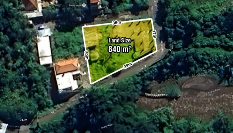 Jual Tanah Sekar Sari Sanur 849m2 Dekat Pantai