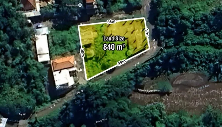 Jual Tanah Sekar Sari Sanur 849m2 Dekat Pantai