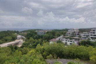 Peta lokasi tanah pinggir pantai Bali di area Ungasan yang cocok untuk pengembangan properti komersial akomodasi pariwisata.