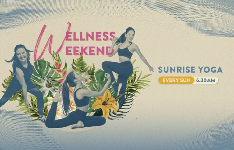 kegiatan di icon mall sanur wellness weekend sunrise yoga