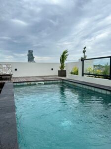 Dijual Villa Baru Jadi di Goa Gong modern Santorini