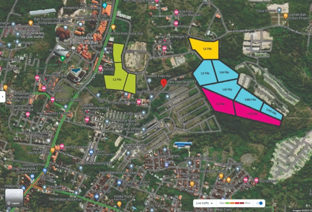 Dijual Tanah Ocean View untuk Hotel dan Komplek Villa di Park View Heights