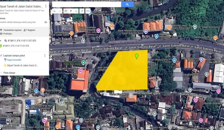 Dijual Tanah di Jalan Gatot Subroto Barat 47 Are Hotel Neo