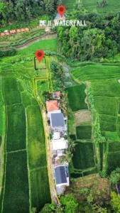 Tanah dijual di Sangeh dengan pemandangan sawah hijau yang asri dan lokasi strategis dekat pusat wisata Ubud Bali.