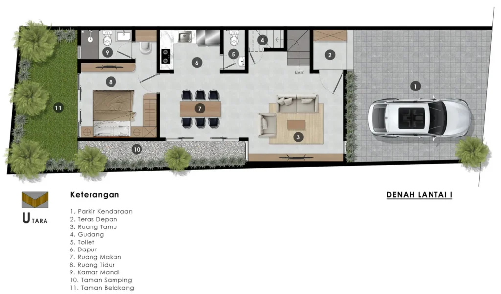 Spesifikasi struktur beton bertulang dan dinding bata hebel perumahan Green Residence Kwanji.