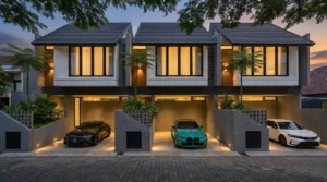 OMAH MERDEKA LIVING Rumah Indent di Jalan Merdeka Renon mode malam
