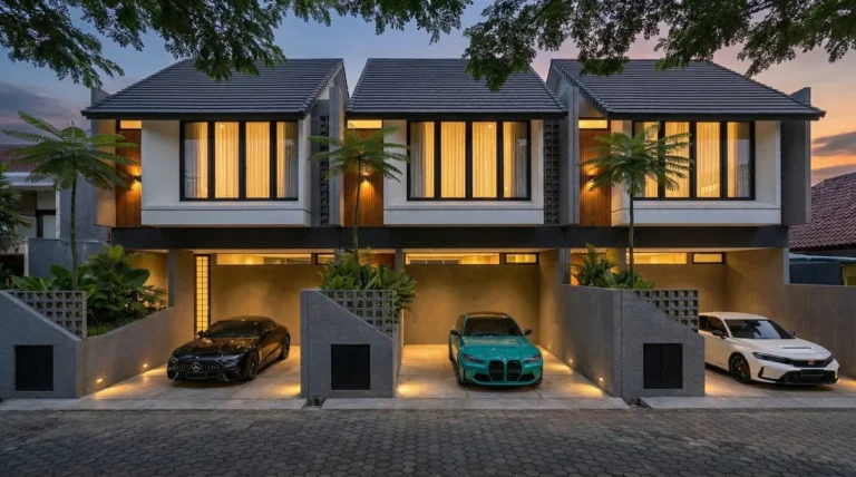 OMAH MERDEKA LIVING Rumah Indent di Jalan Merdeka Renon mode malam