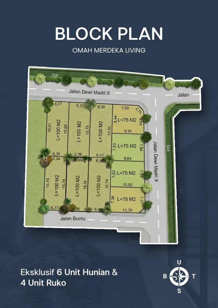 blockplan Omah Merdeka Living
