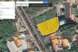Tanah komersial dijual di Bypass Sanur area premium Bali.