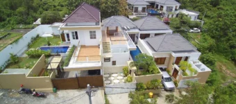 Kamar tidur minimalis mewah di komplek Villa Aisis Pecatu