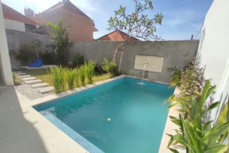 Area rooftop villa dengan pemandangan laut (ocean view) Jimbaran.