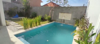 Area rooftop villa dengan pemandangan laut (ocean view) Jimbaran.
