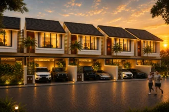 Fasad rumah modern tropis minimalis Bhumi Kuta Heritage Bali