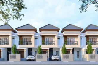 Desain rumah minimalis modern dua lantai di Denpasar Bali