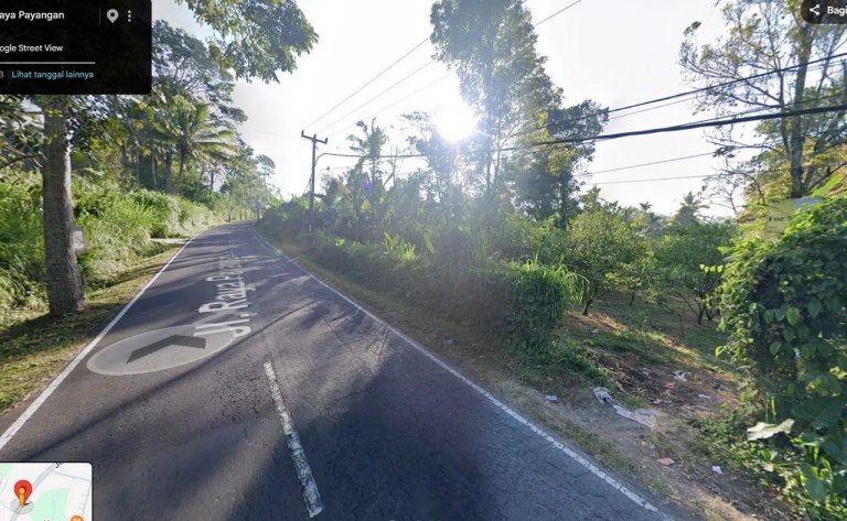 Tanah dijual di payangan luas tiga puluh are dekat resort