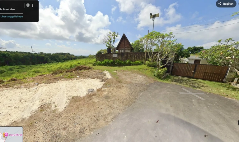 akses jalan aspal hotmix lokasi tanah dijual di kutuh