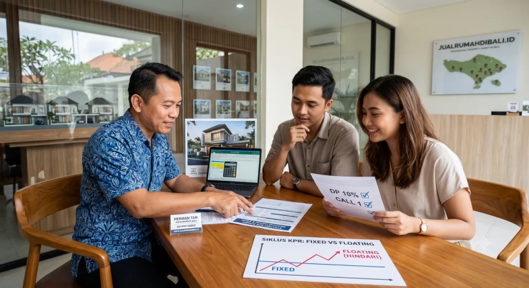 Konsultasi strategi kredit pemilikan rumah bersama Herman Tan Agen Properti Bali