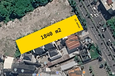 Jual Tanah Sunset Road 18 Are depan Berry Biz Hotel