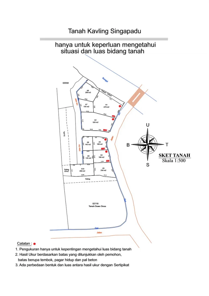 Jual tanah SHM ITR pariwisata di Singapadu Ubud